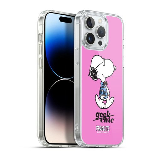 Peanuts The Many Faces Of Snoopy Joe Preppy Soft Gel Case for Apple iPhone 13 Pro Max & MagSafe