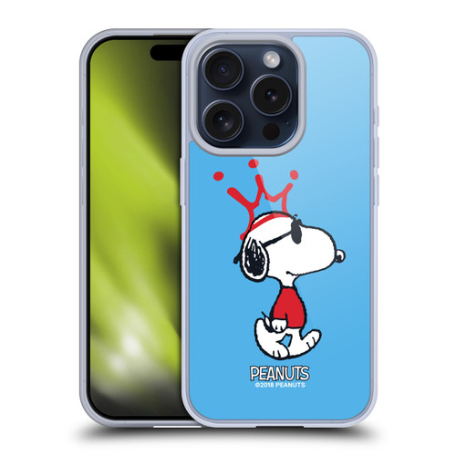 Peanuts The Many Faces Of Snoopy Joe Cool Soft Gel Case for Apple iPhone 15 Pro & MagSafe