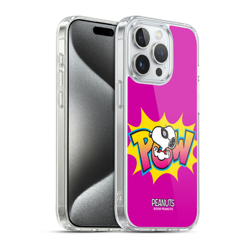 Peanuts The Many Faces Of Snoopy Superhero Soft Gel Case for Apple iPhone 15 Pro & MagSafe