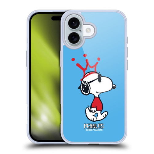 Peanuts The Many Faces Of Snoopy Joe Cool Soft Gel Case for Apple iPhone 16 & MagSafe