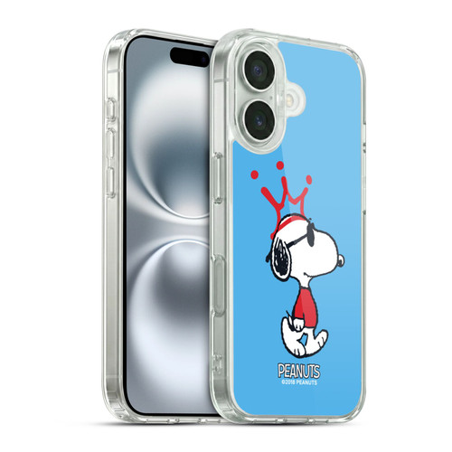 Peanuts The Many Faces Of Snoopy Joe Cool Soft Gel Case for Apple iPhone 16 & MagSafe