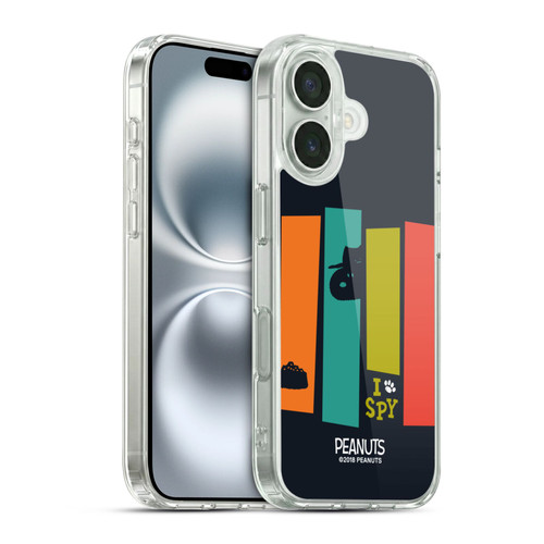 Peanuts The Many Faces Of Snoopy Secret Agent Soft Gel Case for Apple iPhone 16 & MagSafe