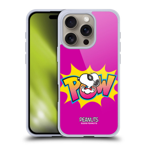 Peanuts The Many Faces Of Snoopy Superhero Soft Gel Case for Apple iPhone 16 Pro & MagSafe