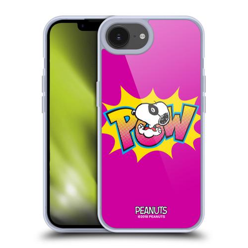 Peanuts The Many Faces Of Snoopy Superhero Soft Gel Case for Apple iPhone 16e & MagSafe