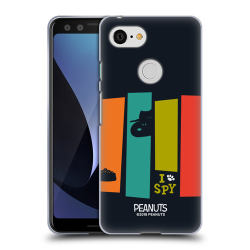 Peanuts The Many Faces Of Snoopy Secret Agent Soft Gel Case for Google Pixel 3