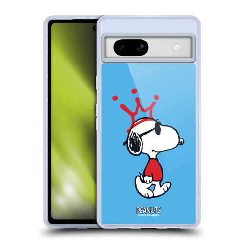 Peanuts The Many Faces Of Snoopy Joe Cool Soft Gel Case for Google Pixel 7a