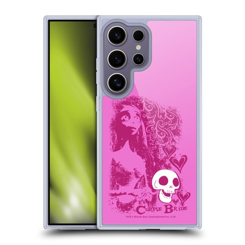 Corpse Bride Key Art Pink Distressed Look Soft Gel Case for Samsung Galaxy S25 Ultra & MagSafe