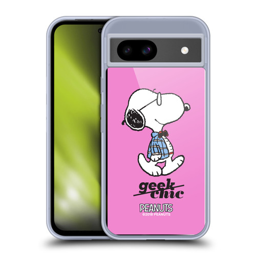 Peanuts The Many Faces Of Snoopy Joe Preppy Soft Gel Case for Google Pixel 8a