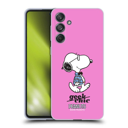 Peanuts The Many Faces Of Snoopy Joe Preppy Soft Gel Case for Samsung Galaxy M55 5G