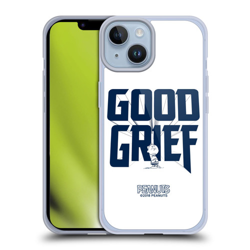 Peanuts Rock Tees Charlie Brown Good Grief Soft Gel Case for Apple iPhone 14 & MagSafe