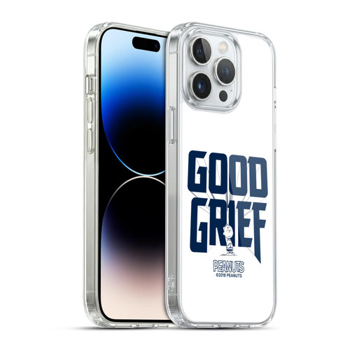 Peanuts Rock Tees Charlie Brown Good Grief Soft Gel Case for Apple iPhone 14 Pro Max & MagSafe