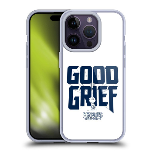 Peanuts Rock Tees Charlie Brown Good Grief Soft Gel Case for Apple iPhone 14 Pro & MagSafe