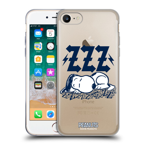 Peanuts Rock Tees Snoopy Sleepy Soft Gel Case for Apple iPhone 7 / 8 / SE 2020 & 2022 & MagSafe