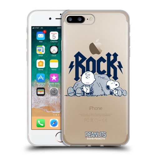 Peanuts Rock Tees Charlie Brown Snoopy Soft Gel Case for Apple iPhone 7 Plus / iPhone 8 Plus & MagSafe