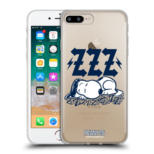 Peanuts Rock Tees Snoopy Sleepy Soft Gel Case for Apple iPhone 7 Plus / iPhone 8 Plus & MagSafe