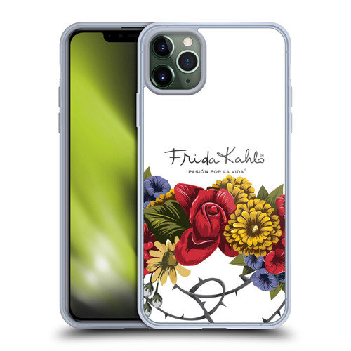 Frida Kahlo Red Florals Bunch Soft Gel Case for Apple iPhone 11 Pro Max & MagSafe
