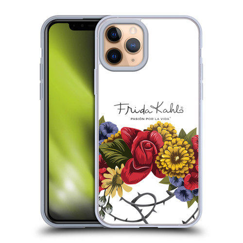 Frida Kahlo Red Florals Bunch Soft Gel Case for Apple iPhone 11 Pro & MagSafe