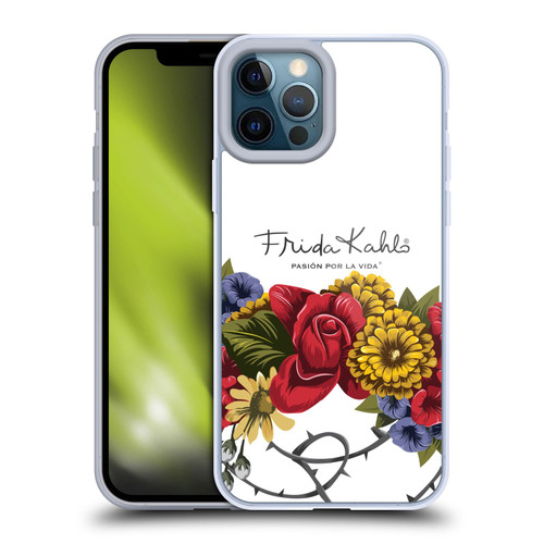 Frida Kahlo Red Florals Bunch Soft Gel Case for Apple iPhone 12 Pro Max & MagSafe