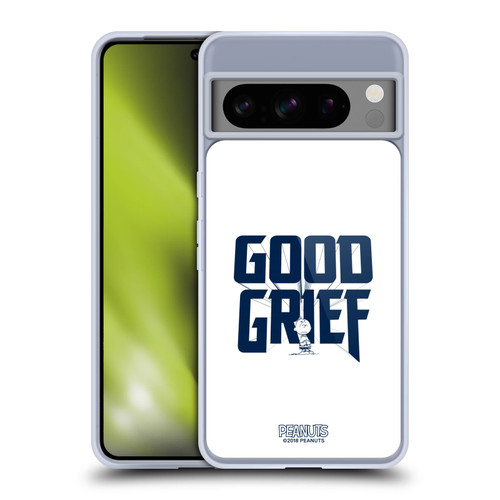 Peanuts Rock Tees Charlie Brown Good Grief Soft Gel Case for Google Pixel 8 Pro