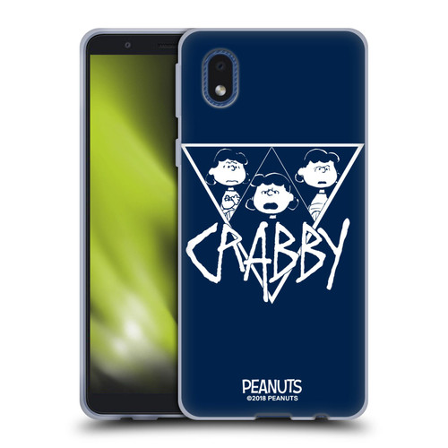Peanuts Rock Tees Lucy Van Pelt Crabby Soft Gel Case for Samsung Galaxy A01 Core (2020)