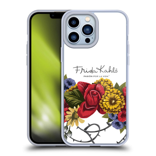 Frida Kahlo Red Florals Bunch Soft Gel Case for Apple iPhone 13 Pro Max & MagSafe