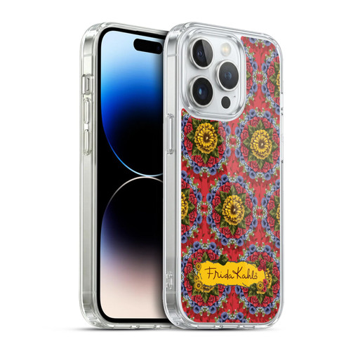 Frida Kahlo Red Florals Mandala Soft Gel Case for Apple iPhone 13 Pro & MagSafe