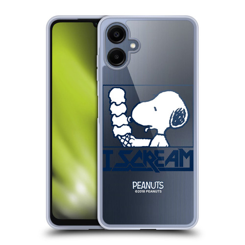Peanuts Rock Tees Snoopy I Scream Soft Gel Case for Samsung Galaxy A06 4G
