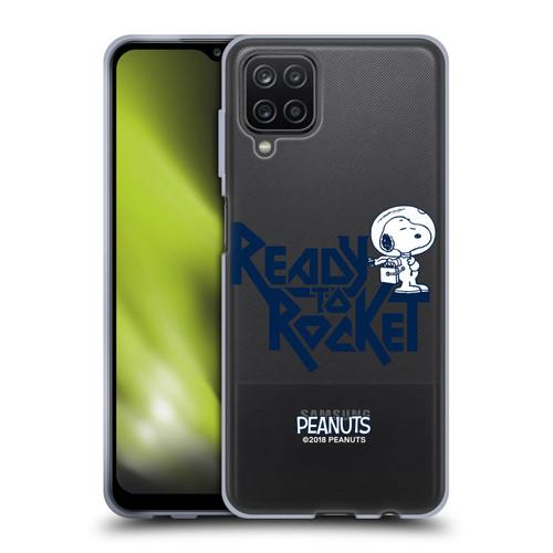 Peanuts Rock Tees Snoopy Ready To Rocket Soft Gel Case for Samsung Galaxy A12 (2020)