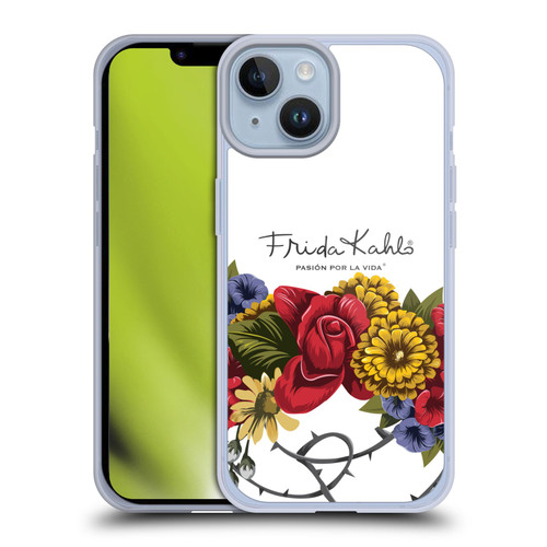 Frida Kahlo Red Florals Bunch Soft Gel Case for Apple iPhone 14