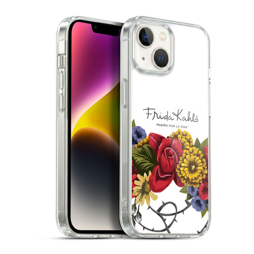 Frida Kahlo Red Florals Bunch Soft Gel Case for Apple iPhone 14
