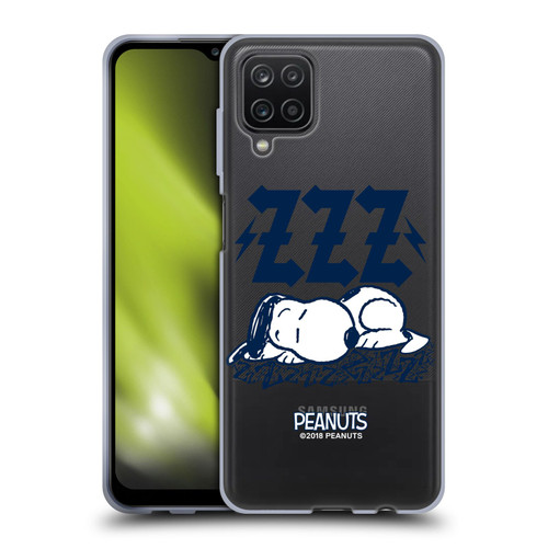 Peanuts Rock Tees Snoopy Sleepy Soft Gel Case for Samsung Galaxy A12 (2020)
