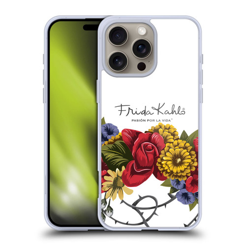 Frida Kahlo Red Florals Bunch Soft Gel Case for Apple iPhone 16 Pro Max & MagSafe