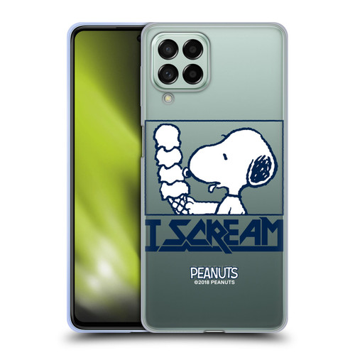 Peanuts Rock Tees Snoopy I Scream Soft Gel Case for Samsung Galaxy M53 (2022)