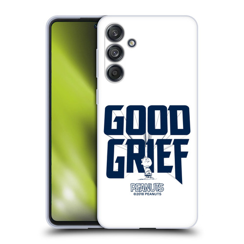 Peanuts Rock Tees Charlie Brown Good Grief Soft Gel Case for Samsung Galaxy M55 5G