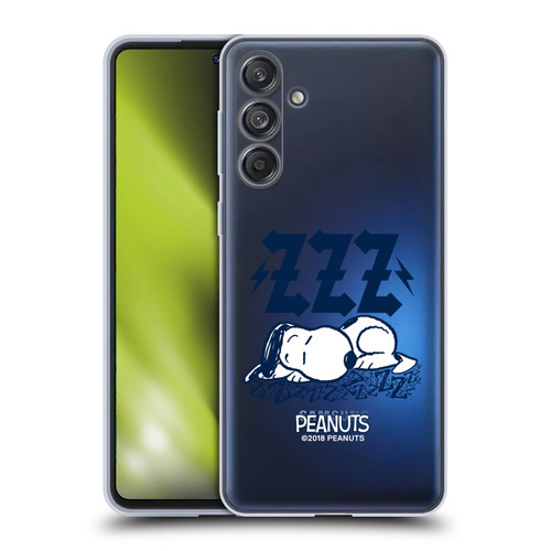 Peanuts Rock Tees Snoopy Sleepy Soft Gel Case for Samsung Galaxy M55 5G