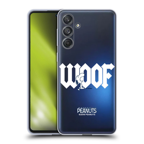 Peanuts Rock Tees Snoopy Woof Soft Gel Case for Samsung Galaxy M55 5G