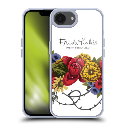 Frida Kahlo Red Florals Bunch Soft Gel Case for Apple iPhone 16e & MagSafe