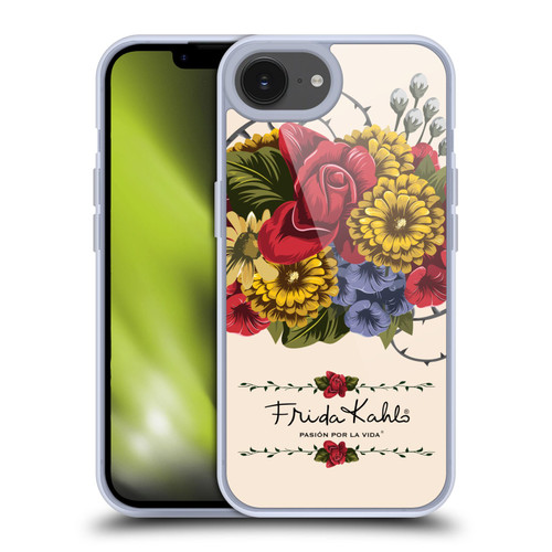Frida Kahlo Red Florals Vine Soft Gel Case for Apple iPhone 16e & MagSafe