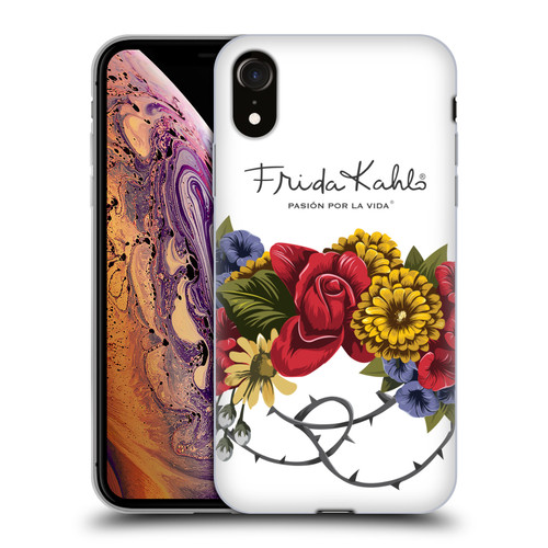 Frida Kahlo Red Florals Bunch Soft Gel Case for Apple iPhone XR