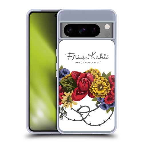 Frida Kahlo Red Florals Bunch Soft Gel Case for Google Pixel 8 Pro