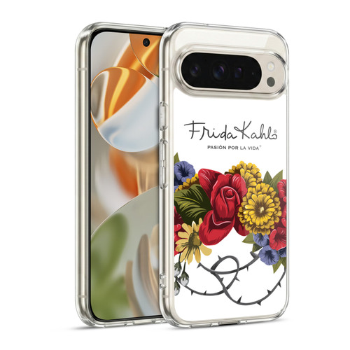 Frida Kahlo Red Florals Bunch Soft Gel Case for Google Pixel 9 / Pixel 9 Pro