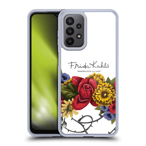 Frida Kahlo Red Florals Bunch Soft Gel Case for Samsung Galaxy A23 / 5G (2022)