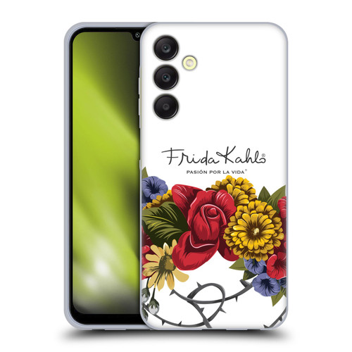 Frida Kahlo Red Florals Bunch Soft Gel Case for Samsung Galaxy A25 5G