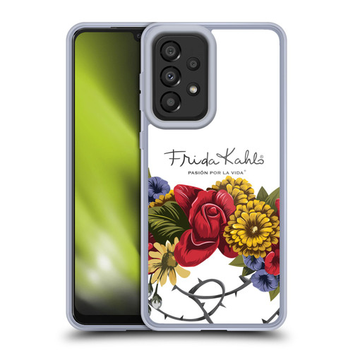 Frida Kahlo Red Florals Bunch Soft Gel Case for Samsung Galaxy A33 5G (2022)