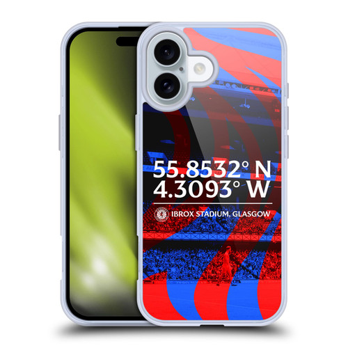 Rangers FC Crest Stadium Soft Gel Case for Apple iPhone 16 & MagSafe