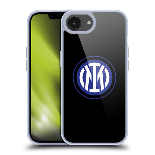 Fc Internazionale Milano Badge Logo On Black Soft Gel Case for Apple iPhone 16e & MagSafe
