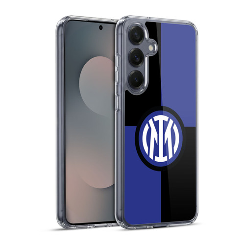 Fc Internazionale Milano Badge Flag Soft Gel Case for Samsung Galaxy S25+ & MagSafe