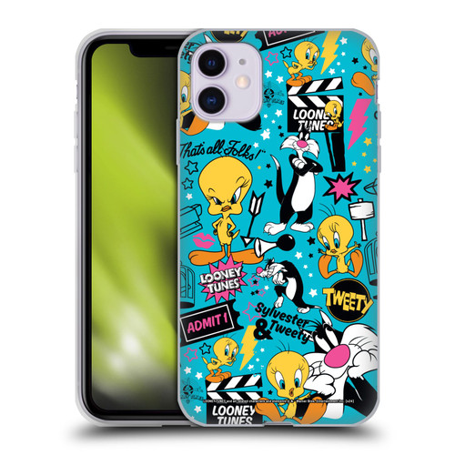 Looney Tunes Graphics and Characters Tweety And Sylvester Soft Gel Case for Apple iPhone 11