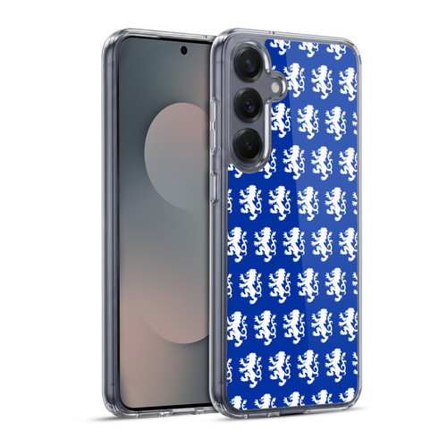 Rangers FC Crest Pattern Soft Gel Case for Samsung Galaxy S25+ & MagSafe