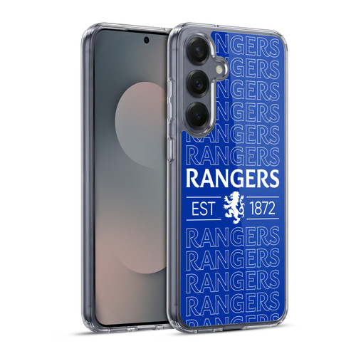 Rangers FC Crest Typography Soft Gel Case for Samsung Galaxy S25+ & MagSafe